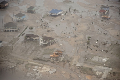Hurricane Ike, Galveston (Coast Guard Photo)