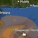Deepwater Horizon site & Gulf oil spill